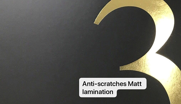 Laminazione opaca anti-scracciate